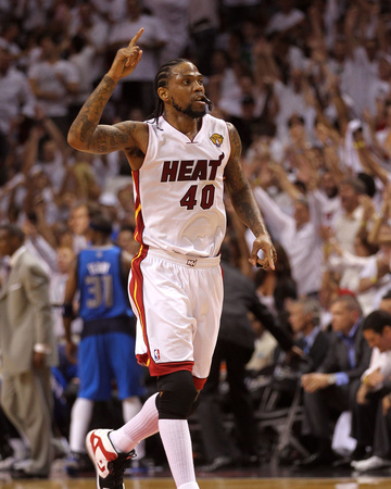 Dallas Mavericks v Miami Heat - Game Two, Miami, FL - JUNE 02: Udonis Haslem Poster