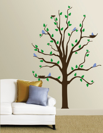 Tree With Blue Birds