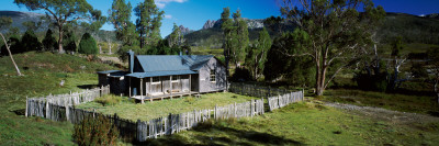 High Angle View of a Hut, Mount Kate Hut, Cradle Mountain-Lake St Clair National Park, Tasmania