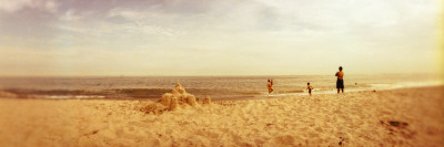 Tourists on the Beach, Rockaway Beach, Rockaway, Queens, New York City, New York State, USA