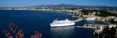 Ship at a Harbor, Nice, Alpes-Maritimes, Provence-Alpes-Cote D