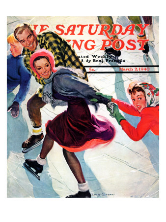 "Crack the Whip", Saturday Evening Post Cover, March 2, 1940