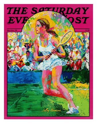 "Girl tennis player," Saturday Evening Post Cover, May/June 1976 Poster