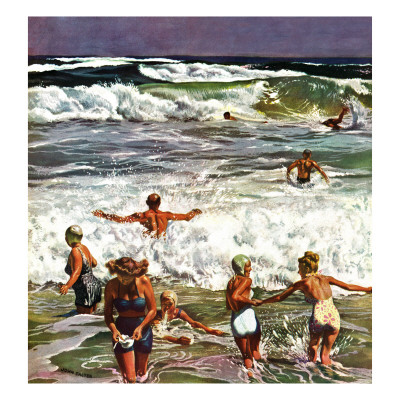'Surf Swimming,' August 14, 1948 Posters