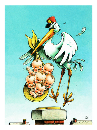 "Stork and Quints," April 1, 1984