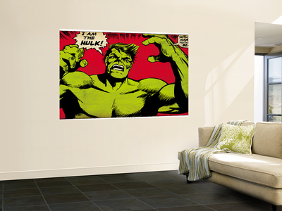 Marvel Comics Retro: The Incredible Hulk Comic Panel (aged)