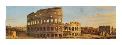 A View of the Colosseum in Rome Art Print