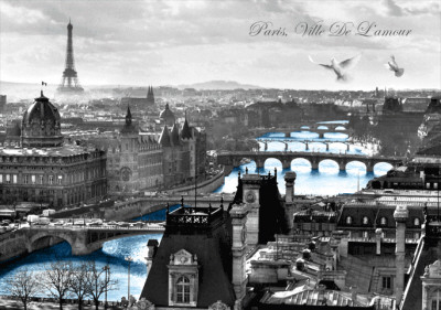 Paris-France 3 Dimensional Poster