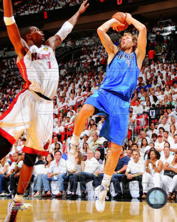 Dirk Nowitzki Game 6 of the 2011 NBA Finals Action Poster