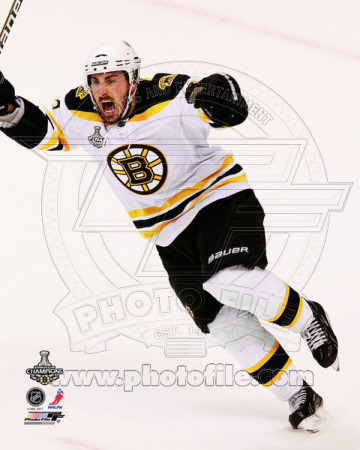Brad Marchand Goal Celebration Game 7 of the 2011 NHL Stanley Cup Finals(#53) Poster