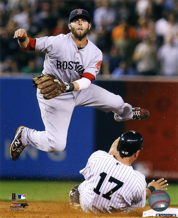 Dustin Pedroia 2011 Action Poster