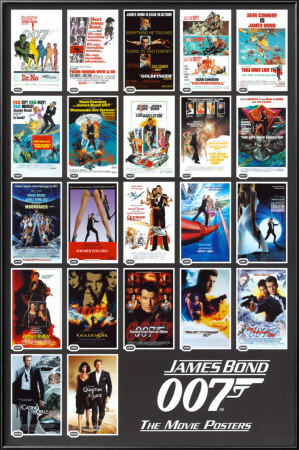 James Bond - 22 Movie Posters