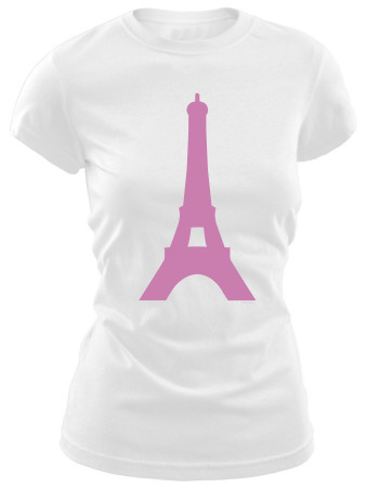 Buy Juniors: Eiffel Tower-Pink at AllPosters.com