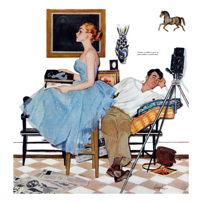 One Way Affair  - Saturday Evening Post "Leading Ladies", September 10, 1955 pg.23