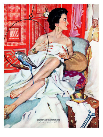 The Strange Woman  - Saturday Evening Post "Leading Ladies", October 17, 1953 pg.24,Bernard  D