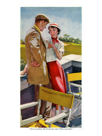 Country Club Affair  - Saturday Evening Post "Men at the Top", September 18, 1954 pg.30