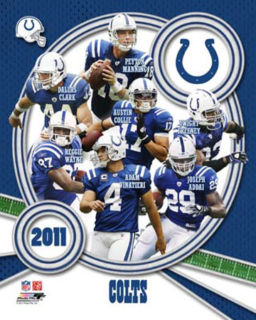 Indianapolis Colts 2011 Team Composite Poster