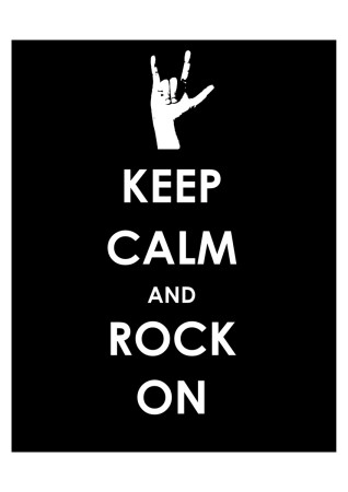 Keep Calm and Rock On (Hand)
