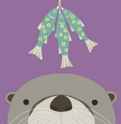 Peek-a-Boo Otter Posters