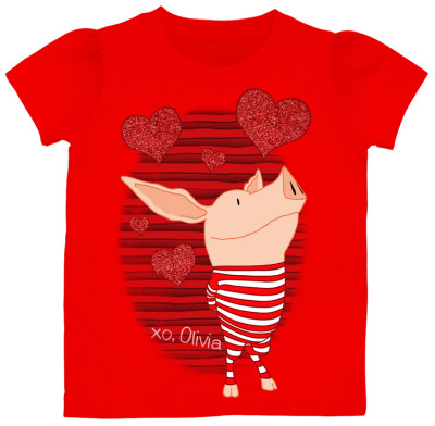 Toddler: Olivia - Red Stripes