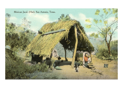 Mexican Jacal, Shack, San Antonio, Texas