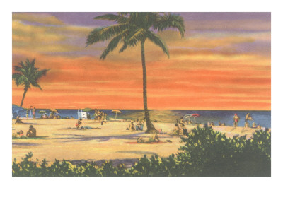 Sunset on a Tropical Beach