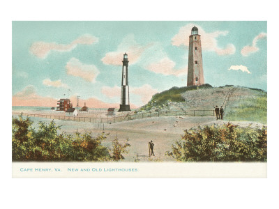 New and Old Lighthouses, Cape Henry, Virginia