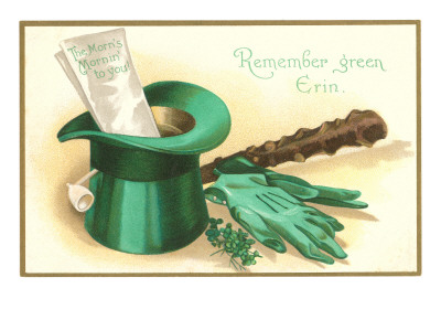 St. Patricks Day, Irish Motifs, Remember Green Erin