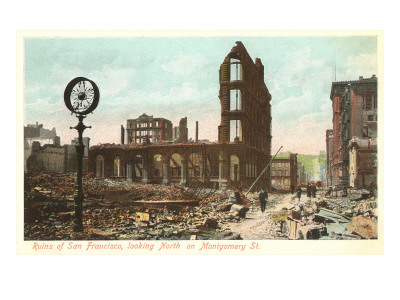 Earthquake Destruction 1906, San Francisco, California