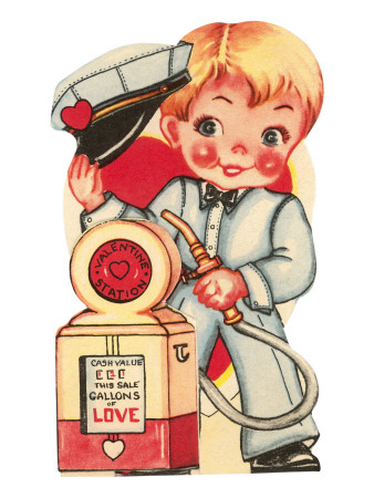 Valentine Gas Pump, Red-Cheeked Boy