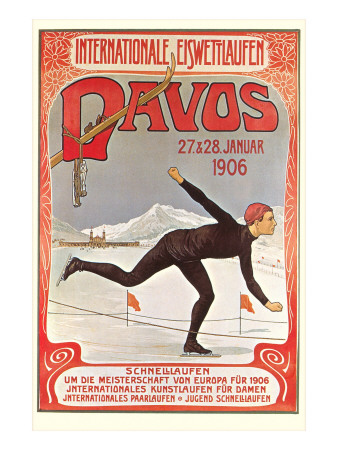 Buy Swiss Speed Skating Poster, Davos at AllPosters.com