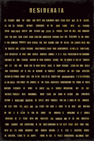 Desiderata