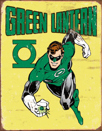 Green Lantern Retro Tin Sign