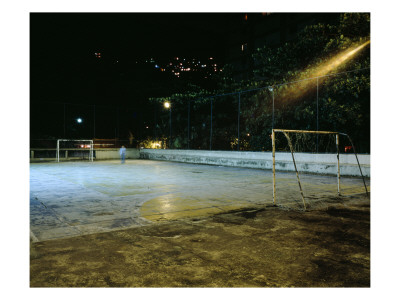 Soccer field Lit Up at Night, Rio de Janeiro, Brazil