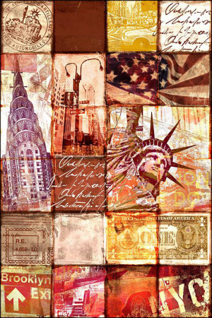 New York Patchwork Posters