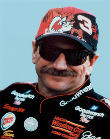 Dale Earnhardt Portrait With Tazz Hat