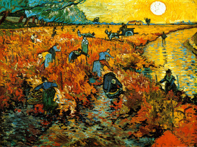 The Red Vineyard at Arles, c.1888