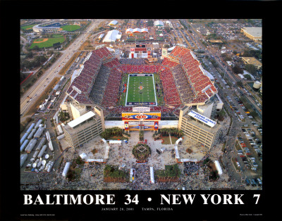 Buy Superbowl XXXV Ravens-Giants at Tampa Bay at AllPosters.com