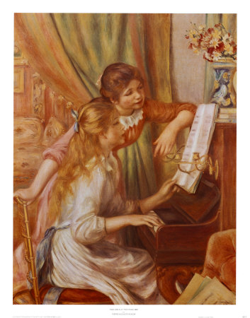 Two Girls at the Piano