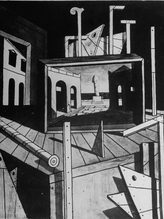 A View of a Painting by Artist Giorgio De Chirico