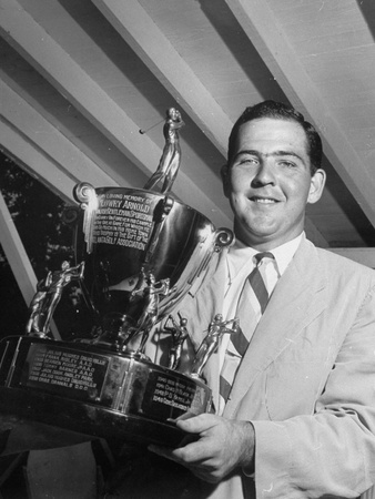 Golfer Bobby Jones III, Receiving the Atlanta Golf Association Trophy Poster