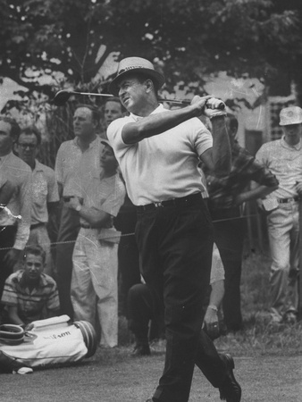 Golfer Sam Snead Playing in US Open Tourment Poster