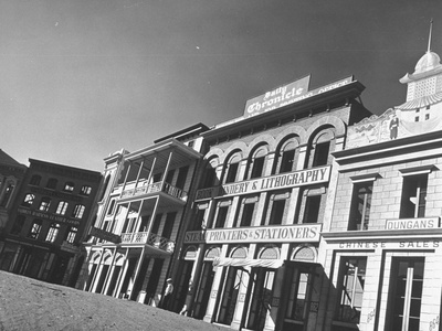 Street Set Used in Production of Movie Westerns on the Paramount Studios Ranch