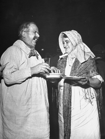 The Labor Organizer Freddie James Taking Some Blue Vinney Cheese and Home-Made Bread from a Friend