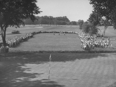 Two Golfers on the Green Poster