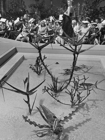 Modern Sculpture and Fountain by Artist Bernard Rosenthal