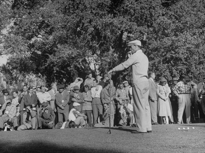 Golfer Ben Hogan, Playing in a Golf Tournament Poster