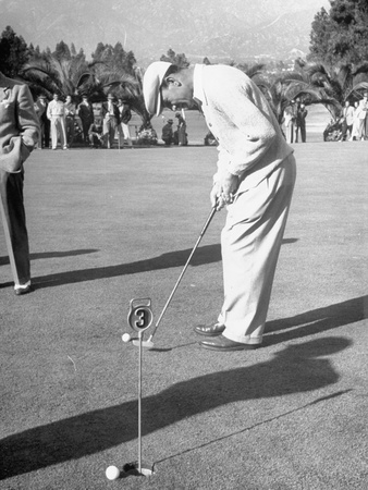 Golfer Ben Hogan, Participating in a Golf Tournament Poster