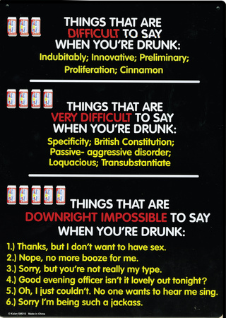 Buy Things That Are Difficult To Say When You're... at AllPosters.com