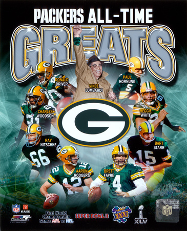 Green Bay Packers All Time Greats Composite